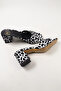 Women's Leopard Look Slippers. Thick Heeled Slippers. - 3
