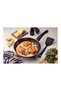 Paris Non-Stick Aluminum Frying Pan with Nylon Spatula, 22 cm, Dark gray - 3