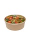 Kraft Cardboard Salad Bowl 550Cc Pet Lid Set of 10 - 5