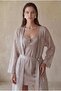 Vegan Silk Satin Four-Piece Bridal Dowry Set - Lx.26251 Neutral - 2