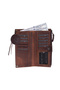 Mocha Still Lozan Genuine Suede Crossbody Wallet Bag with Phone Compartment - 7