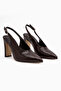 Daniela Brown Pointed Toe Women's Heeled Shoes - 4
