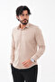 Beige Classic Collar Shirt - 3