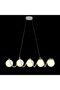 Opal Glass Chandelier 70cm Chrome Modern Ceiling Light - 4