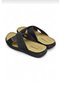 2715 Men's Black Cross-Strapped Orthopedic Slippers – Full Orthopedic Sole Daily Comfort Slippers - 2