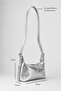 Crossbody Mini Cushy Women's Bag with Adjustable Strap - Silver - 4