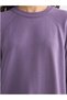 New Season Purple Crew Neck Women's Knitwear Tunic - 7