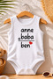 100% Cotton Family Themed Sleeveless Baby Bodysuit