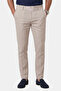 Cream Lycra Linen Textured Cotton Men's Trousers – Breathable Summer Modern Cut 2600705 - 4