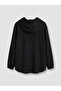 Black hooded women's tunic from gulis clothing - 8