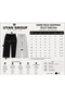 2-Piece Women's Sweatpants (Black & Gray) Oversize Baggy Sweatpants Wide Leg Hijab Set - 8