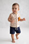Summer Baby Boy Sleeveless Shorts Top and Bottom Set - 5