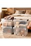 47 Liters Clear Plastic Storage Box with Locking Lid and Wheels Plastic Organizer Box with Handles 49X27.5X35Cm 1Pc - 4