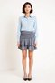Women's Elastic Waist Layered Flounce Mini Skirt Shirred Relaxed Fit Knitted Fabric Casual Modern Stylish Elegant - 4