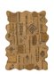 Sdt Beige Wicker Look Ethnic Motif Shaped Patchwork Woven Base Decorative Carpet Sdtt1526