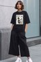 Women's Oversize T-Shirt Mom I Am a Rich Woman Printed Black – Crew Neck, Comfortable Fit, 100% Cotton - 2