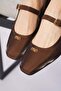 Alteser Flat Toe Scarf with Buckle Women's Babet Brown - 4