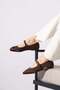 Alteser Flat Toe Scarf with Buckle Women's Babet Brown - 3