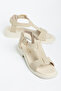 Women's Buckle T-Strap Casual Sandals - 4