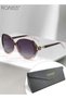 Women's Polarized Butterfly Sunglasses UV400 Protection Sun Glasses Rhinestones Decoration Fashion Anti-Glare with Glasses Case for Shopping Party Travel Clear Pink