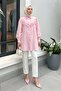 Tassel Detailed Shirt 2109 - Pink - 2