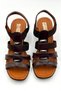 Elastic Metal Buckle Detailed Heeled Shoes Women's Sandals Bitter Brown - 4