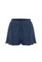 Women's Ribbed Knit Strappy Baby Overlook and Bow Detail Shorts Set - 3