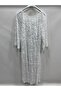 White Italian Plus Size Lace Laced Lined Long Dress 42 - 50 Size - 4