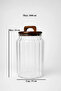 Mien Lenny Acacia Lid Striped Glass Jar 3000 ml |   Storage Container 3 L - 4