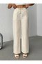 Women's High Waist Palazzo Wide Leg Linen Trousers - 5