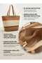 Women's Straw Bag Made from 100% Paper Fiber - 2