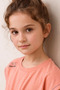 Girl's Wide-Leg Pants and Knot-Detail T-Shirt Set - 5