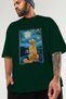 For Dog Lovers Green Oversize T-Shirt with 6 Pre-Printed Dog Images 100% Cotton Unisex Dog Lover Premium Design - 3