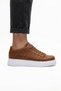 Zrc203 High Quality Textured Daily Men's Casual Shoes Brown