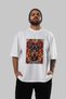 For Dog Lovers 29 White Oversized T-Shirt with Front Dog Print 100% Cotton Unisex Dog Lover Premium Design - 6