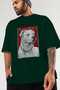 For Dog Lovers 41 Front Dog Printed Green Oversize T-Shirt 100% Cotton Unisex Dog Lover Premium Design - 3