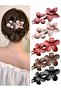 1 Piece Flower Bun and Hair Clip Any Color as Picture Will Be Sent