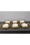 6-Piece Round Porcelain Presentation Bowl & Breakfast, Snack, Dessert, & Special Laser-Cut Bowl Set