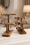 Makeup Organizer Set Wooden Jewelry Stand Necklace Watch Earring Bracelet Organizer - 8