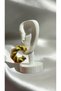 Colorful Twist Gold Color Steel Hoop Earrings - 3