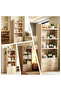 OneDcor Solid Wood Storage Shelf with 2 Drawers - 8