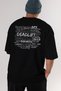 Deadlift Oversize Back Printed Black T-Shirt 100% Cotton Streetwear Premium Comfort Fit - 7