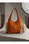 Linen Tote Shoulder Bag, Hobo Bag, Black Cloth Bag - 2