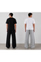 2-Piece Black Gray Wide-Leg Men's Sweatpants Original Model Get Your Own Size - 2