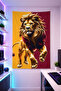 Popular-22 Wall Covering Shiny Quality Fabric Room Decor Tapestry Wall Tapestry Gaming