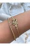 2Pcs of Special Design Exquisite Stone Detailed Women's Bracelet