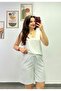 Striped Shorts with Elastic Waist and Tie Detail