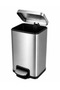 Retro Rectangle Steel Pedal Bin – 20 Litre Premium Waste Bin with Soft-Close Lid - 3