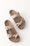 Unisex Cream Soft Pad Sole Flip Flops Daily Comfortable Summer Home & Outdoor Slippers - 2