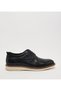 Plain Black Leather Casual Shoes